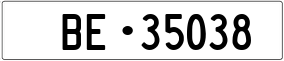 Trailer License Plate